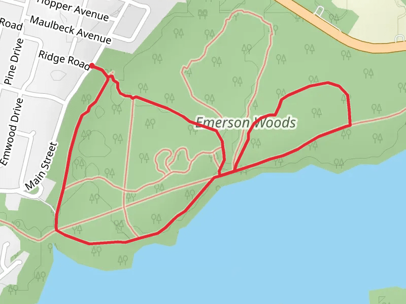Loop along Oradell Reservoir - Emerson Woods