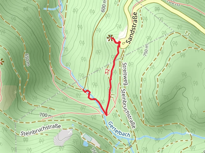 Wiedenfelsen and Gertelbach Wasserfaelle via Gertelbach Rundweg