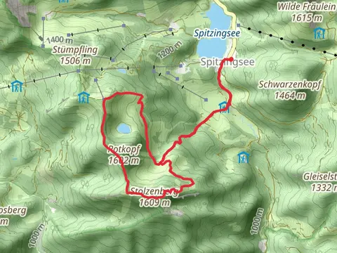 Stolzenberg and Stolzeneck via Rosskopf Tourenanstieg