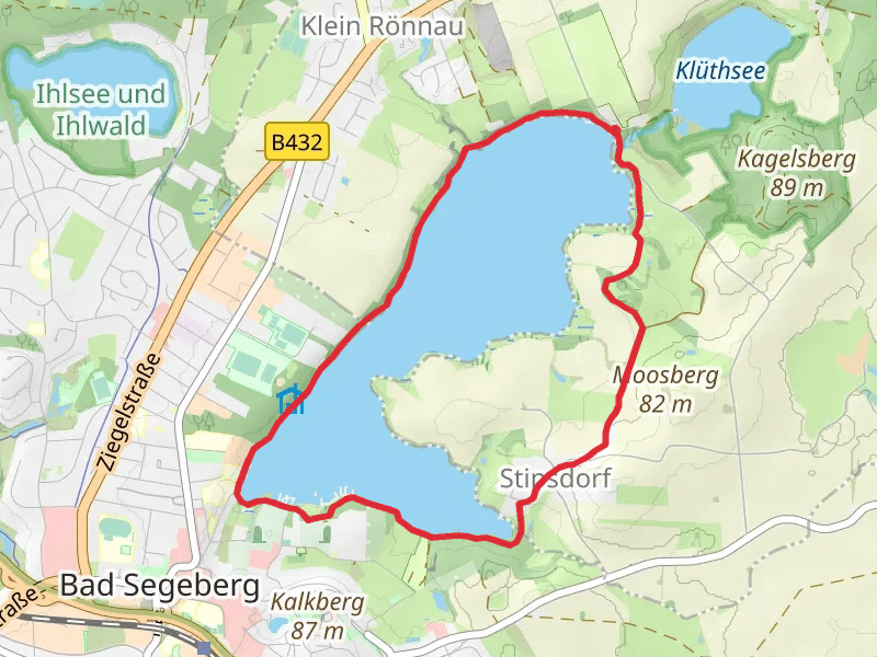Großer Segeberger See Loop via Große See Runde