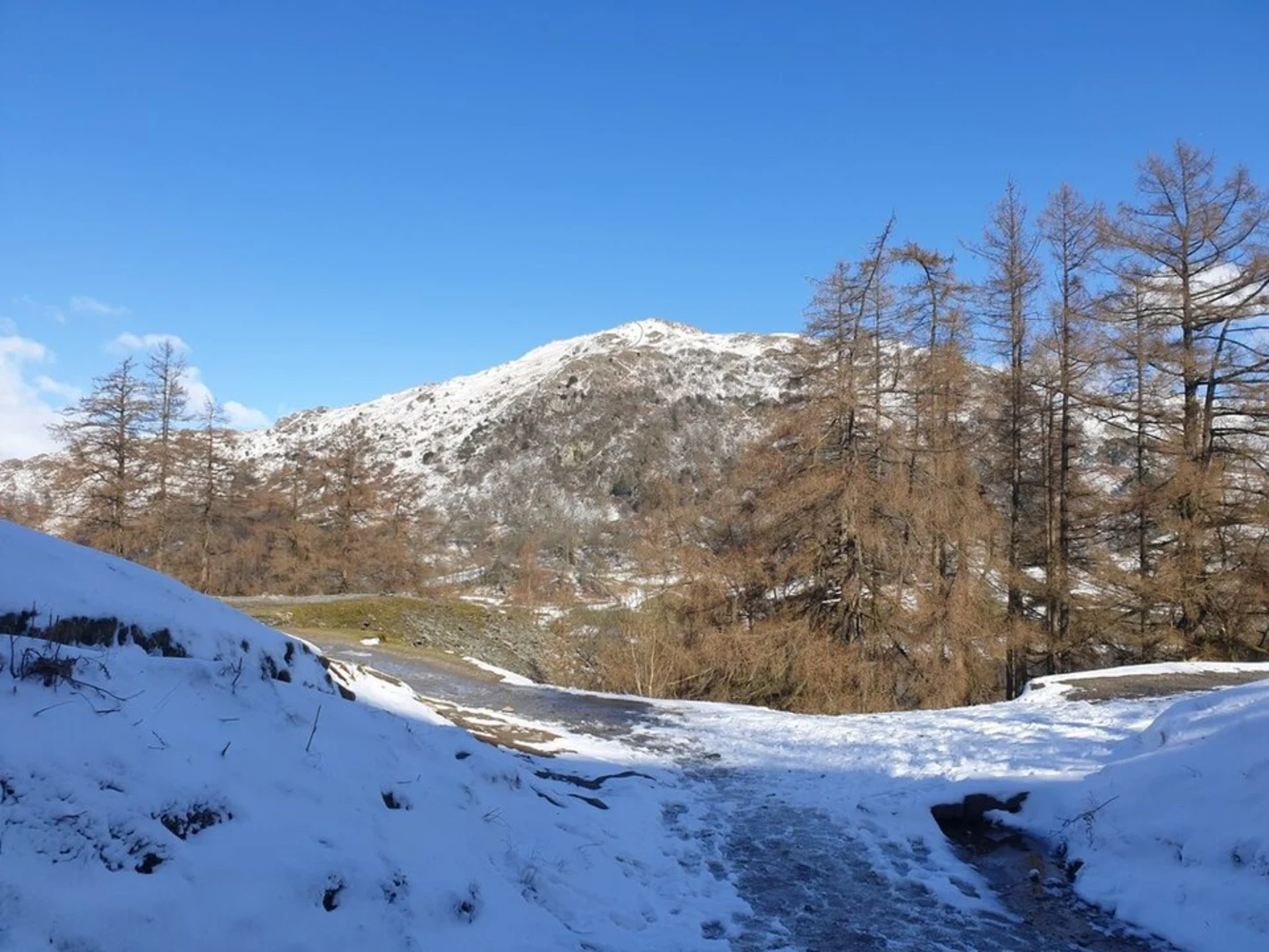 An image depicting the trail Loughrigg Fell and Rydal Cave Loop from Ambleside and its surrounding area.