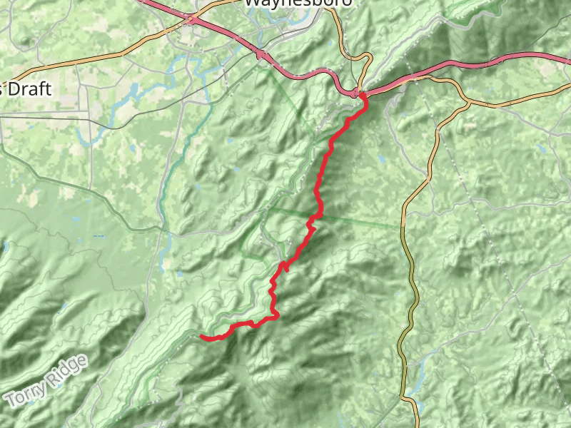 Dripping Rock and Humpback Mountain via Appalachian Trail