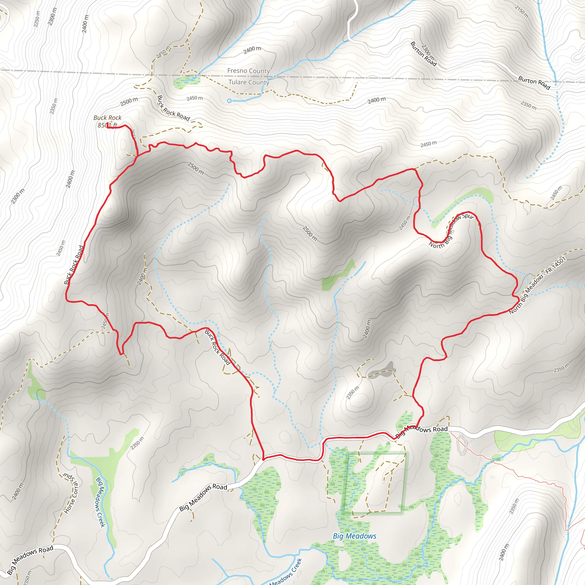 Buck Rock Loop mobile static map