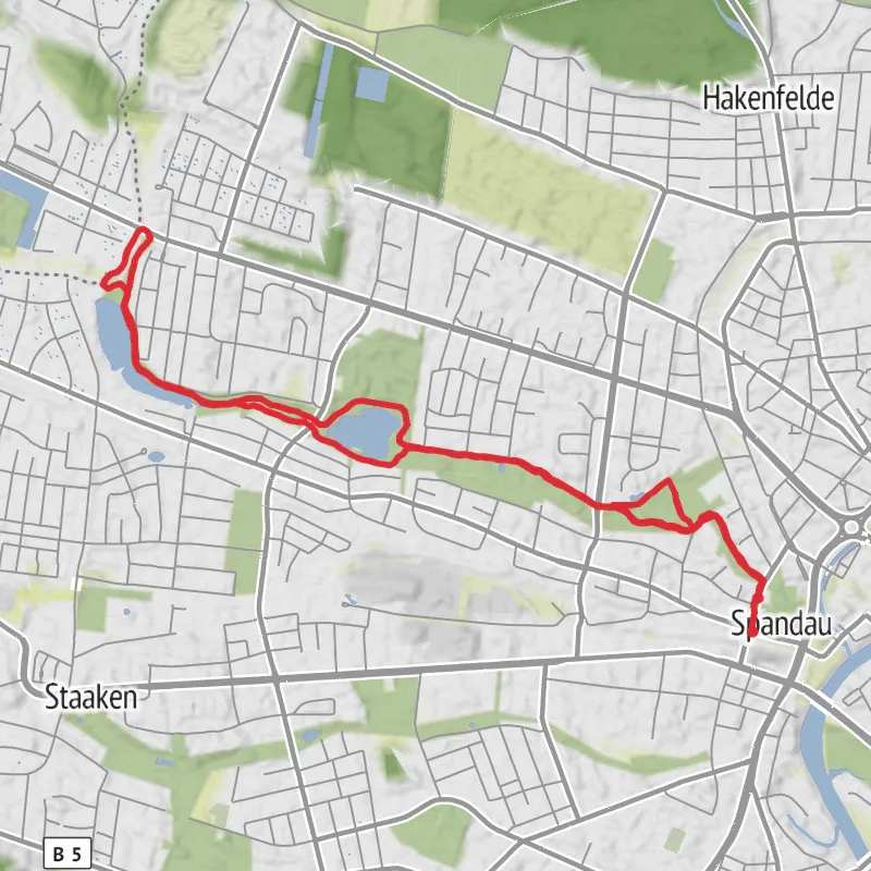 Hike from Spandau mobile static map
