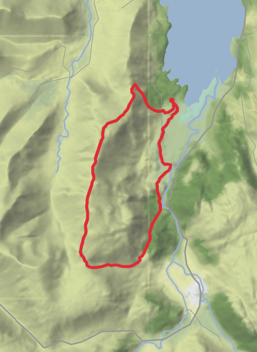 Hike from Manesty mobile static map