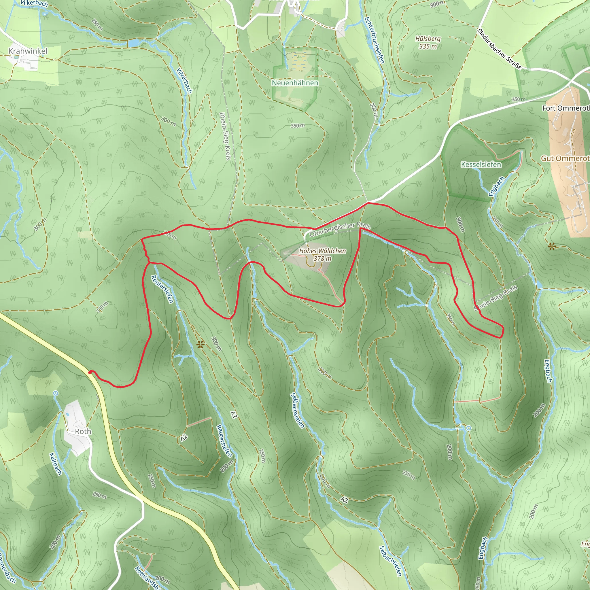 Nutscheid Rundweg Vollquadrat Loop mobile static map