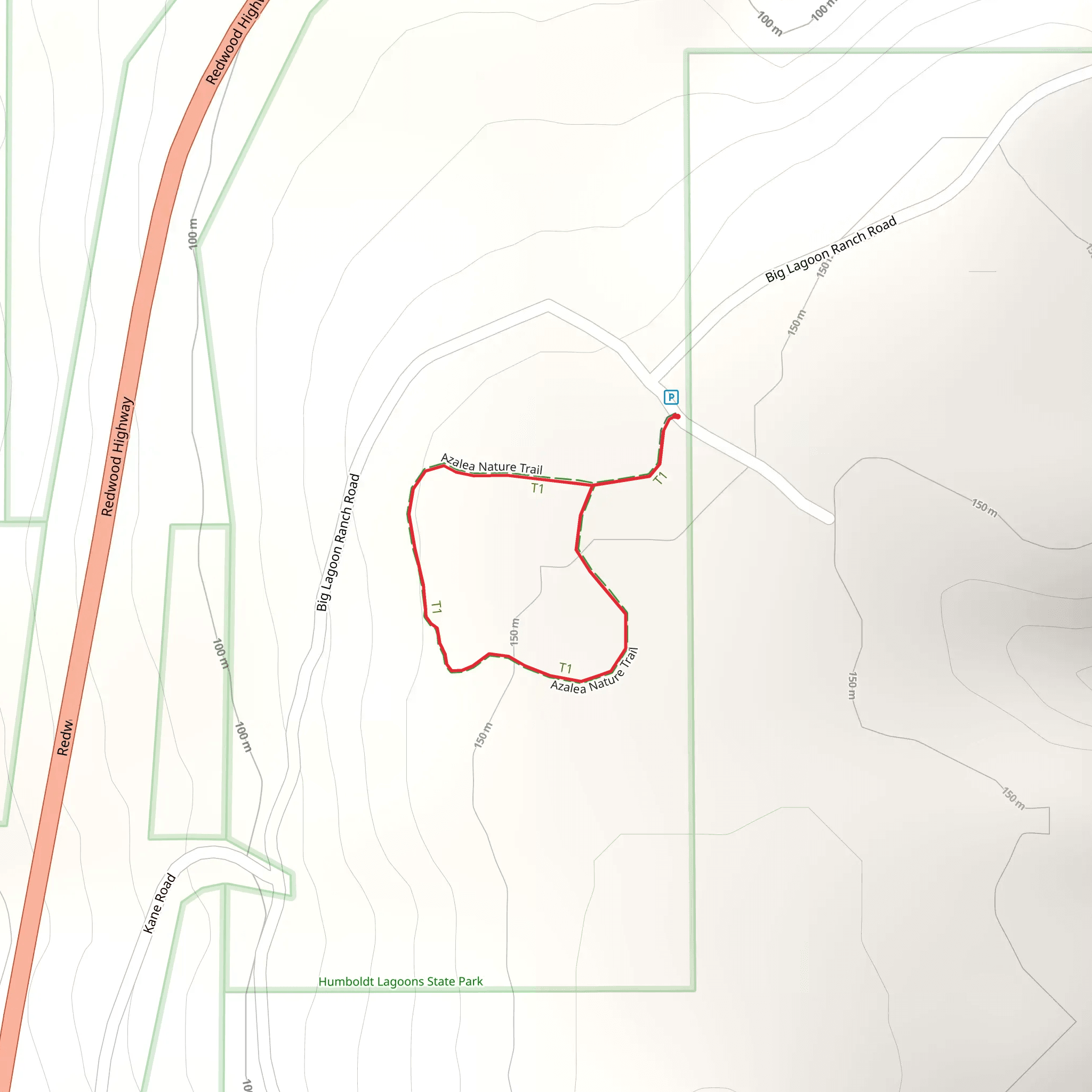 Azalea Nature Loop Trail mobile static map