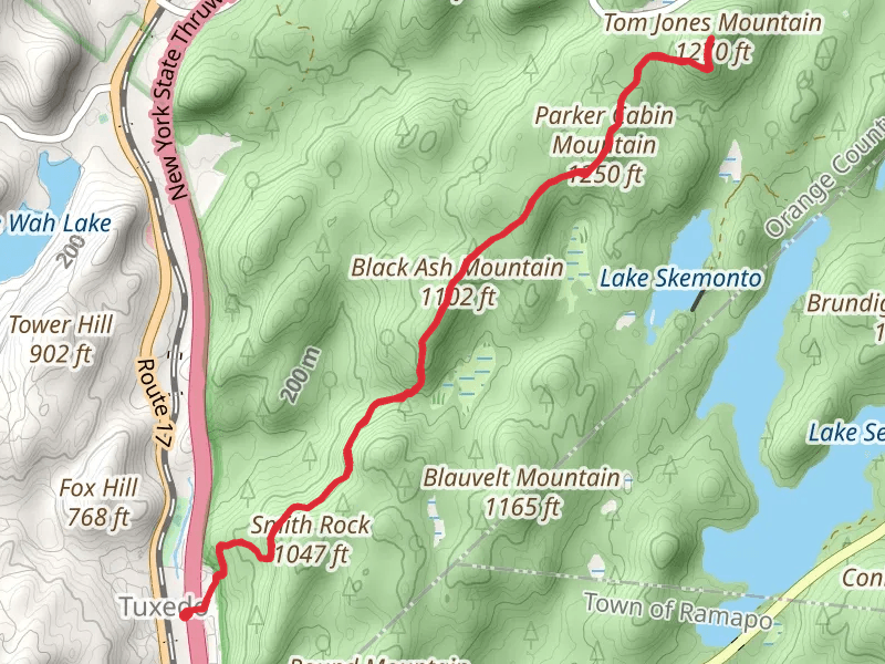 Tom Jones Mountain via Ramapo-Dunderberg Trail