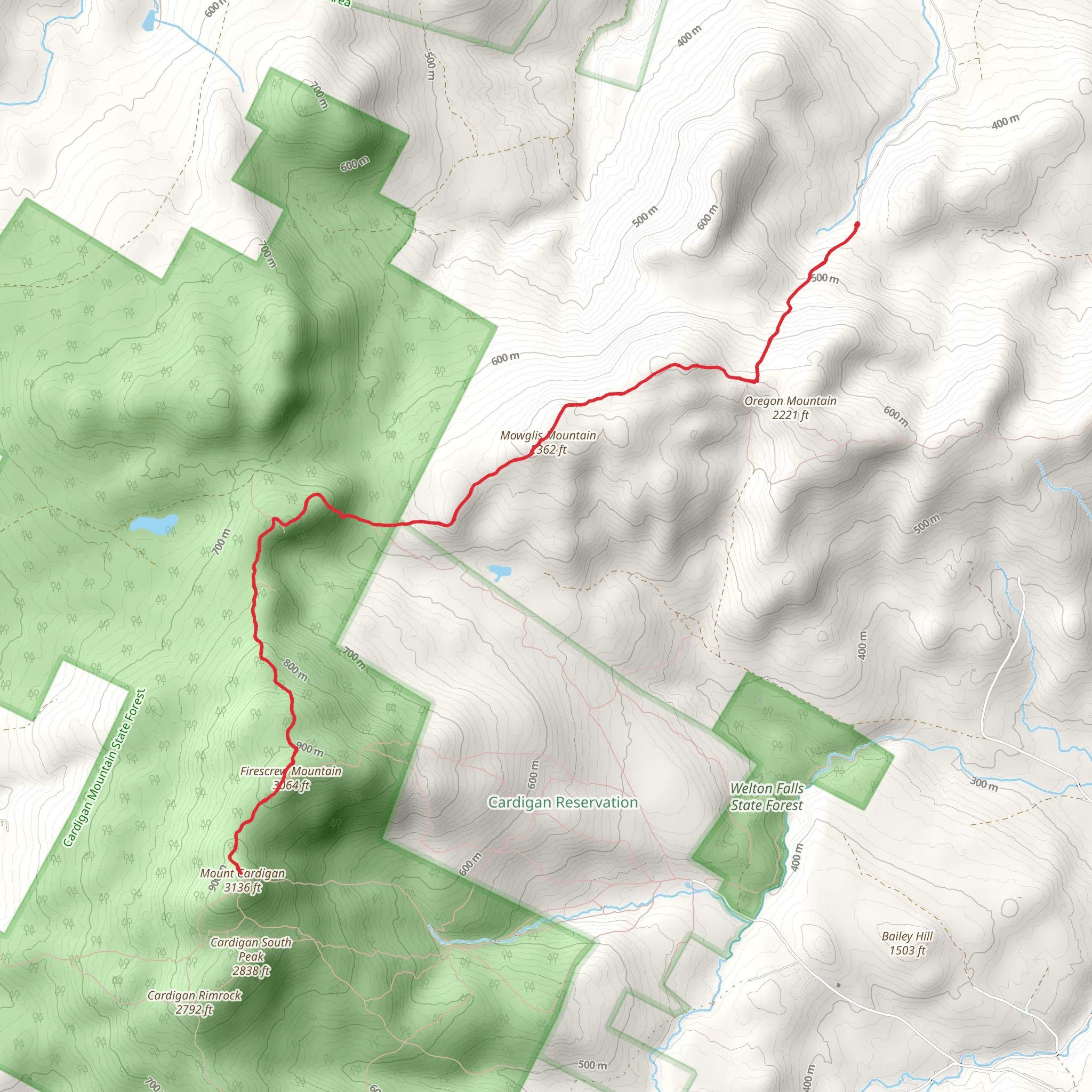 Mowglis Mountain mobile static map