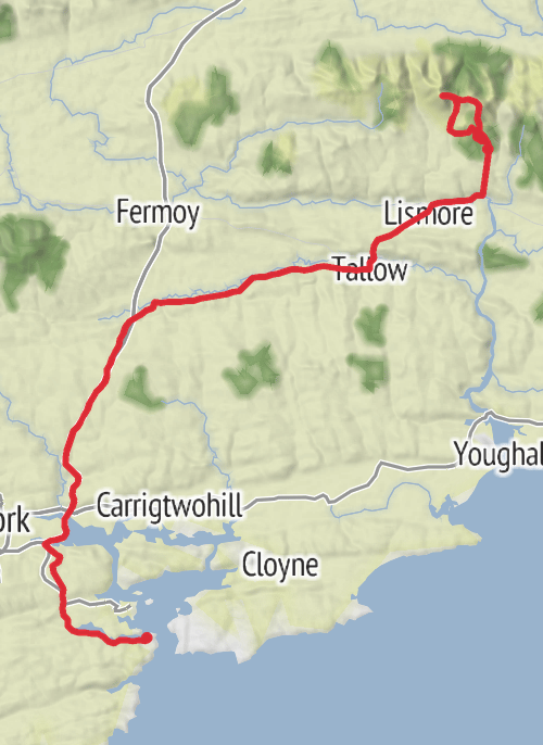 Hike from Mount Melleray mobile static map