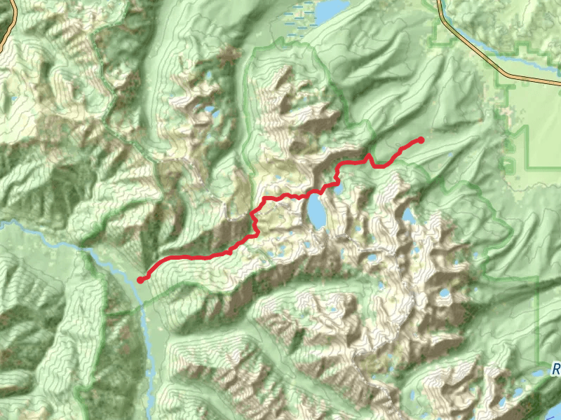 Alpine Lake, Sawtooth Lake and Trail Creek Trail