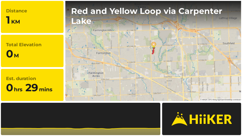 Red and Yellow Loop via Carpenter Lake | Oakland County | Michigan