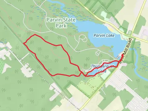 Thundergust Lake, Long Red and Black Loop Trail