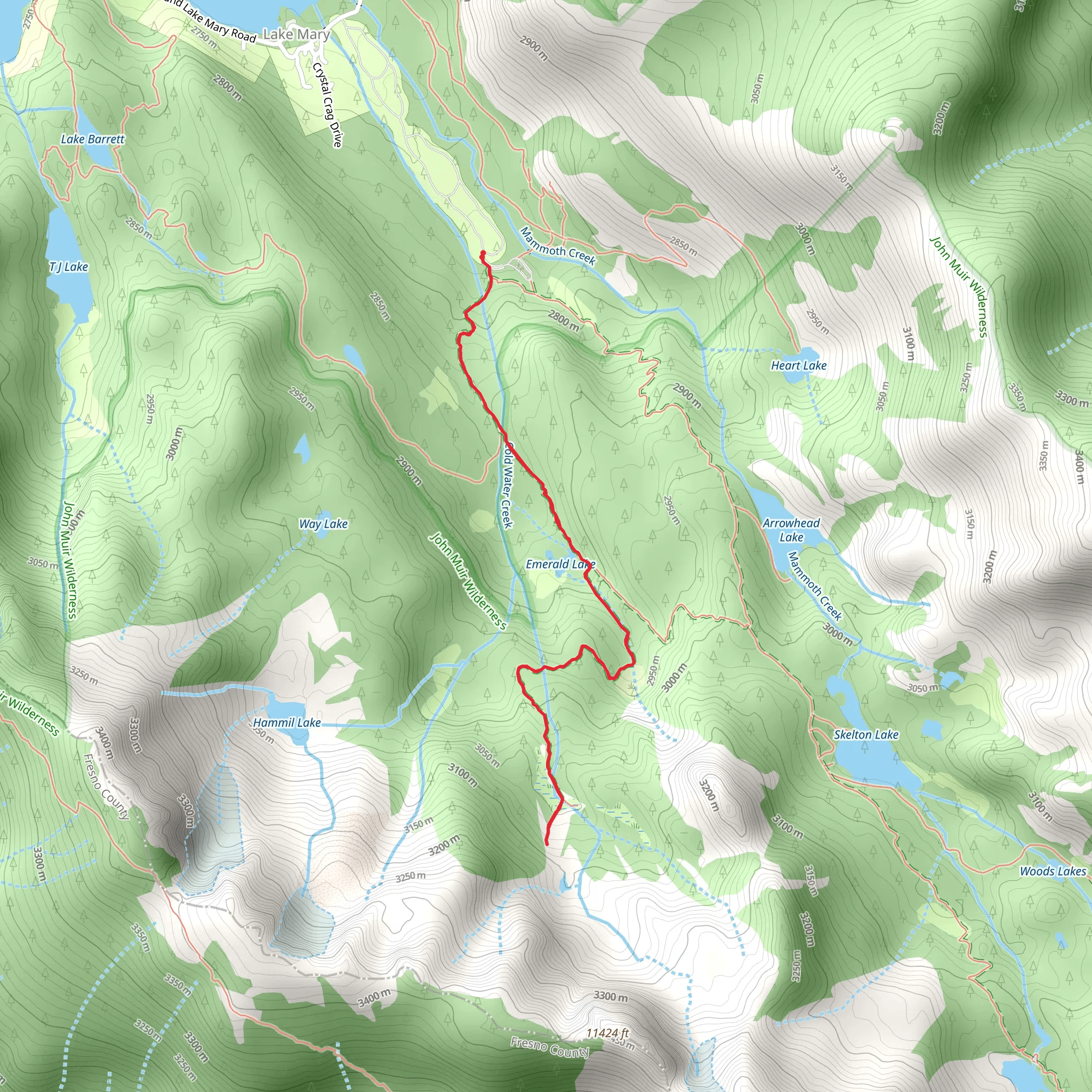 Sky Meadows Trail mobile static map