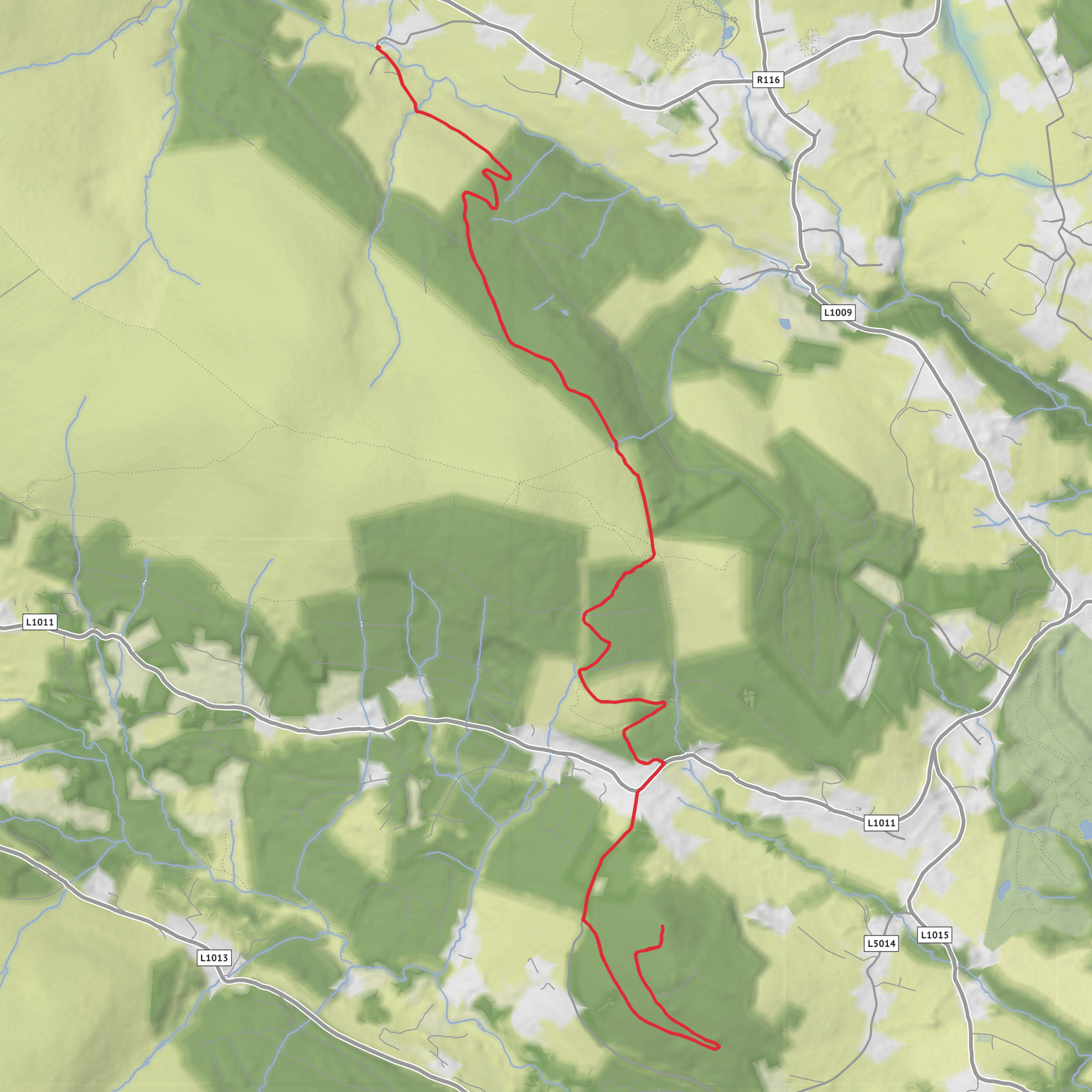 Prince William's Seat and Knockree mobile static map