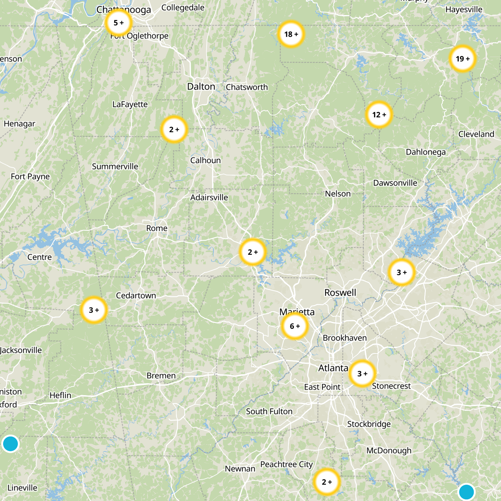 Bartow County Static Map