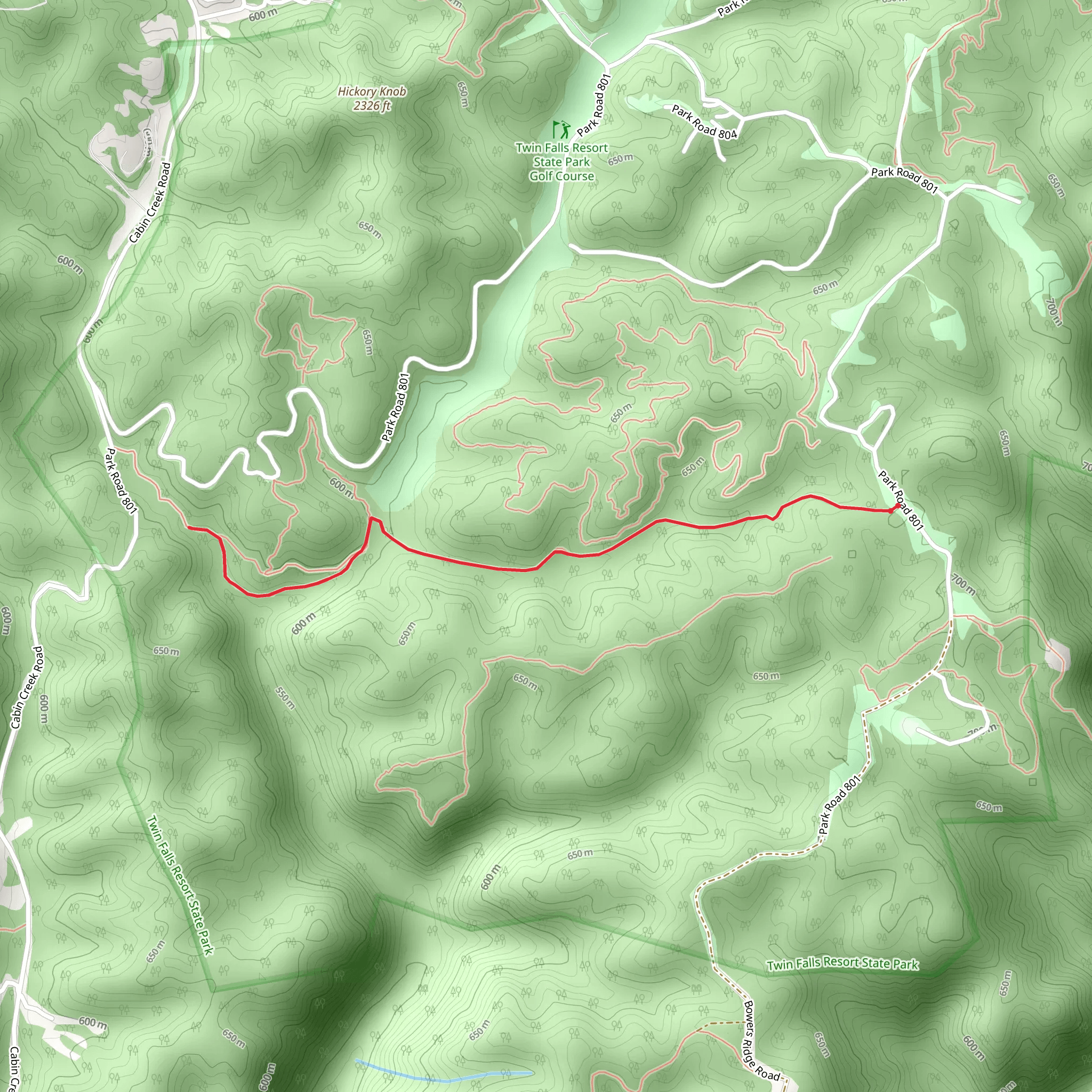 Great Eastern Trail Out and Back mobile static map