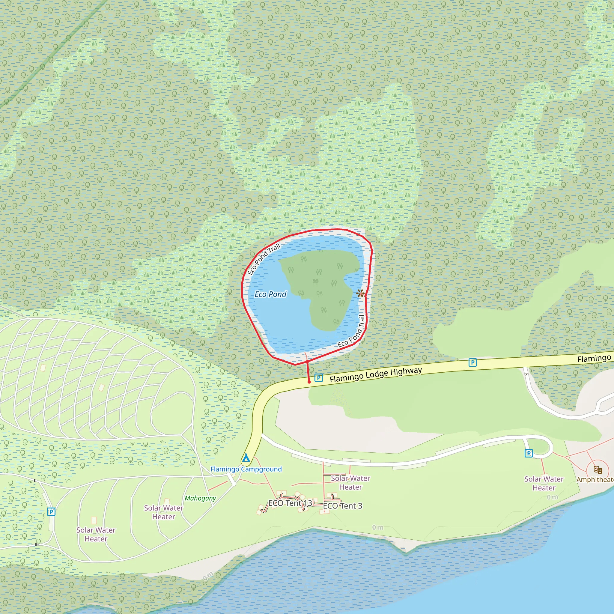 Eco Pond Trail mobile static map