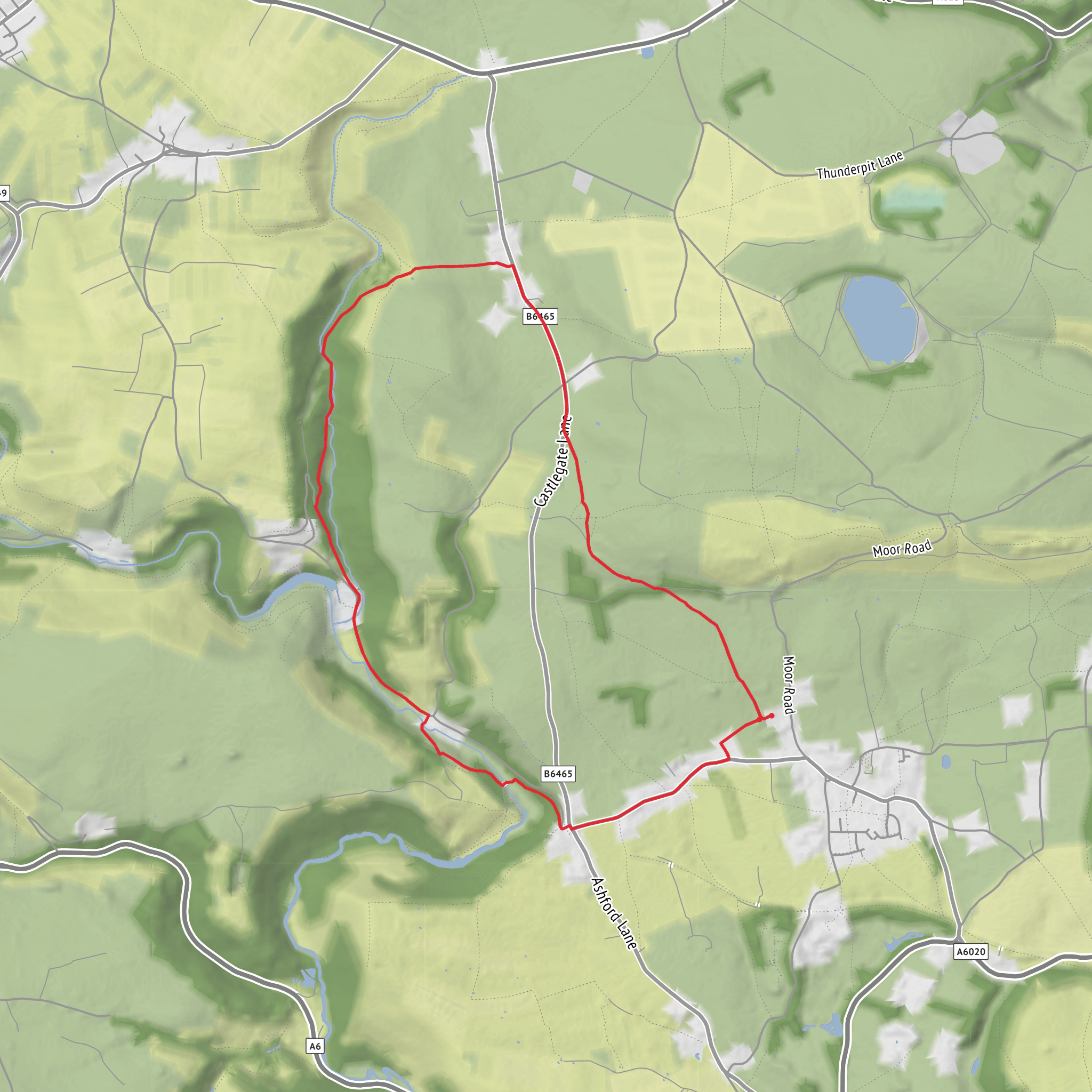 monsal head and wardlow mobile static map