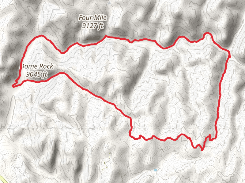 Willow Creek Loop Trail via Fourmile Creek
