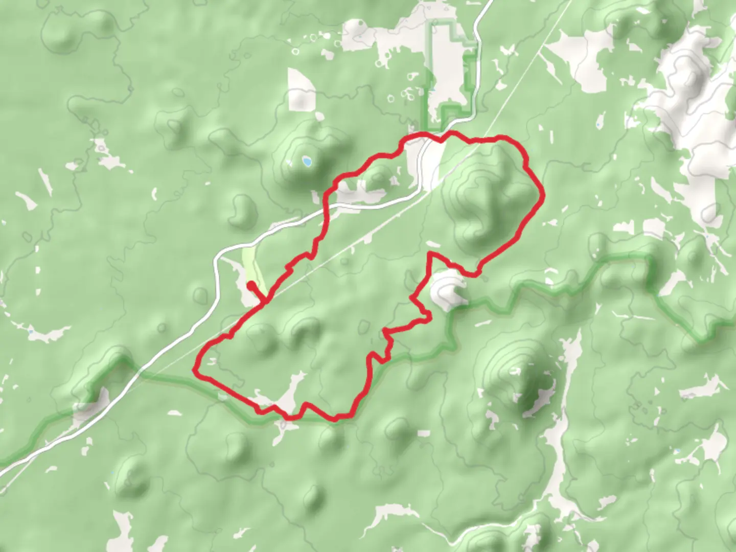 An image depicting the trail Los Burros Trail and its surrounding area.