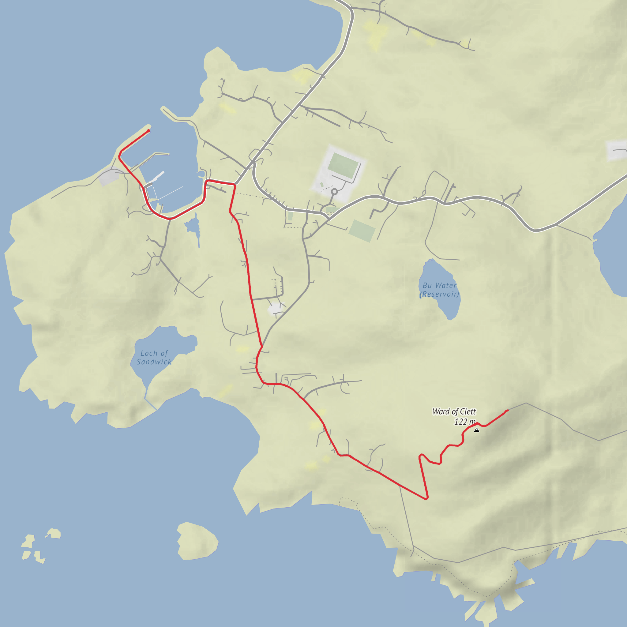Ward of Clett mobile static map