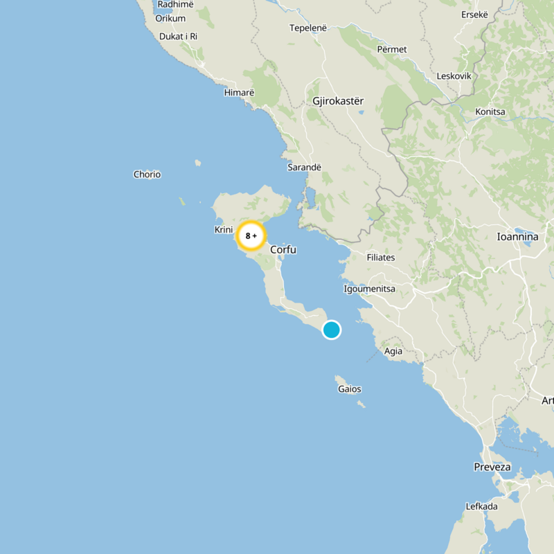 Corfu Regional Unit Static Map