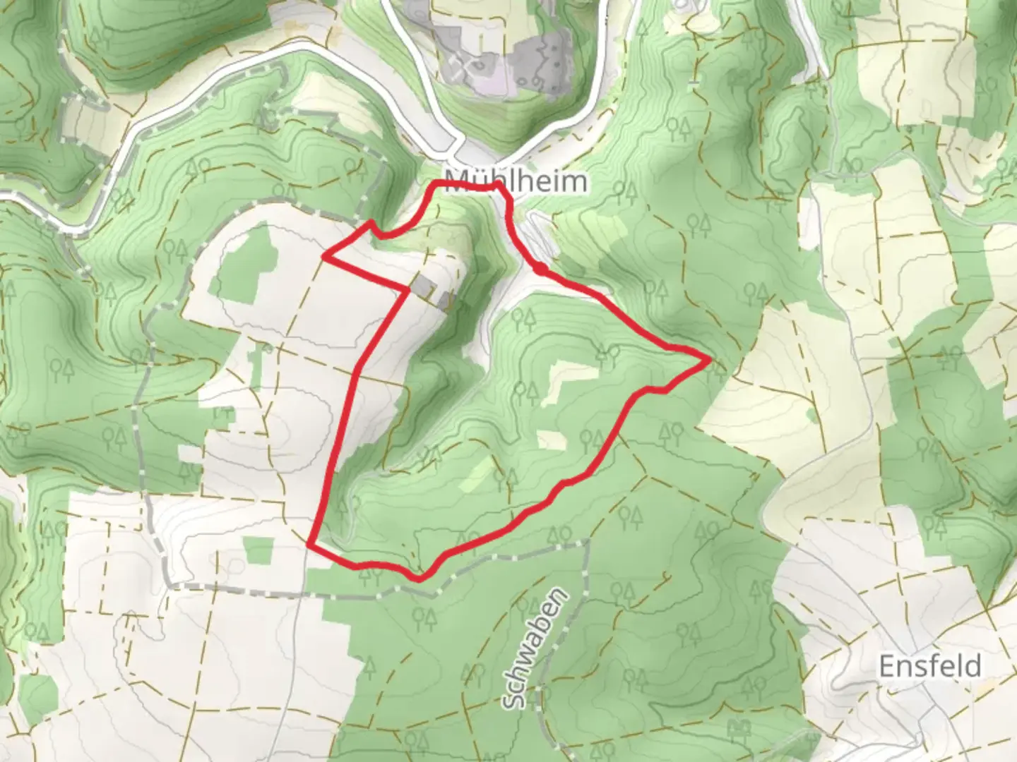 An image depicting the trail Rundweg Moernsheim 4 and its surrounding area.