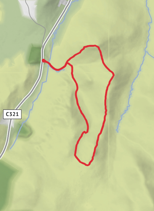 County Down Hiking mobile static map