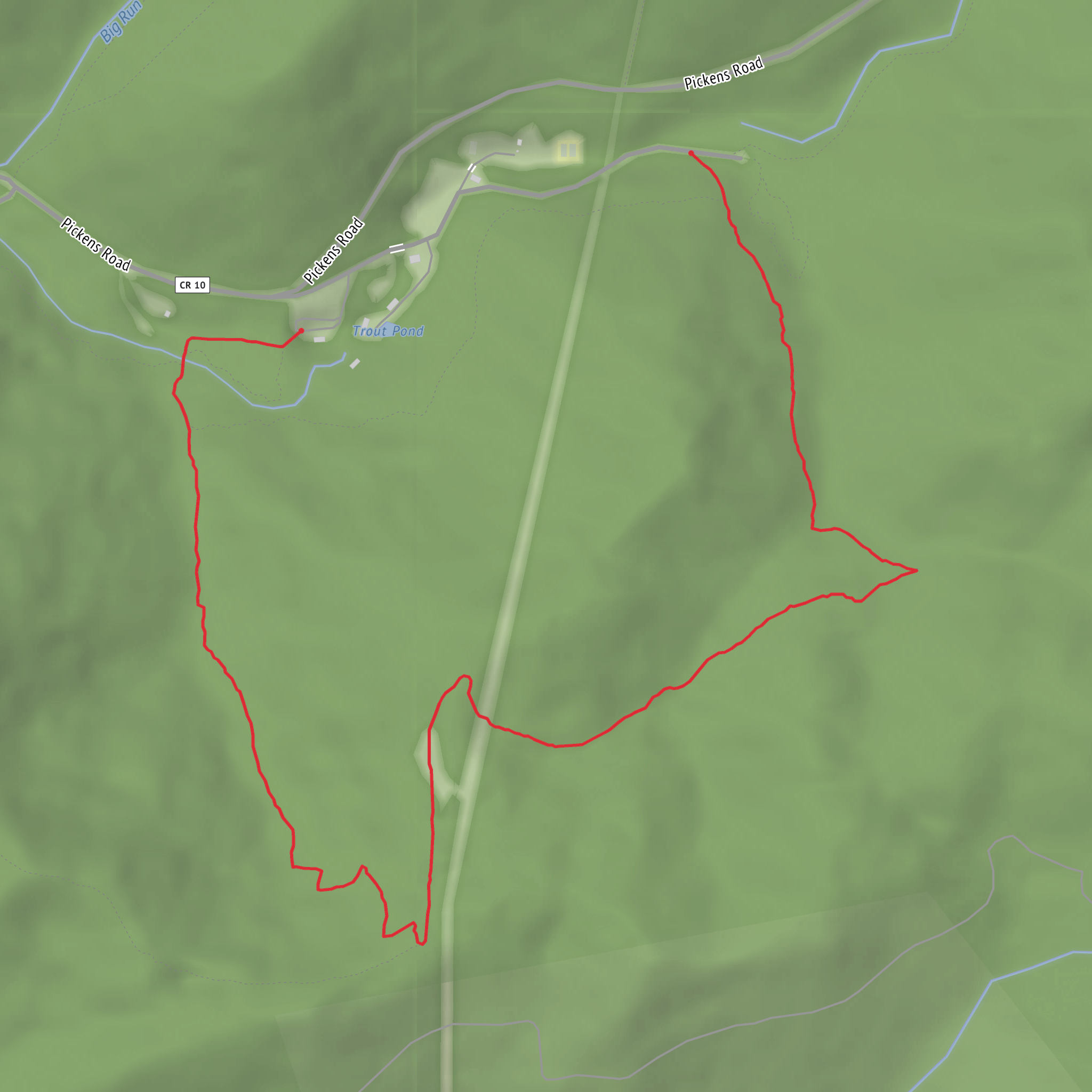 Tramontane Trail mobile static map