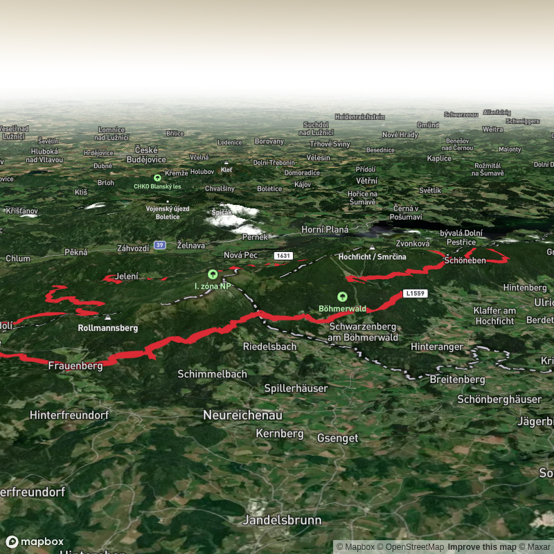 Frauenberger Steig, Nordwaldkammweg, Schwarzenbersky Kanal and Stezka Ceskem - Sumava Loop