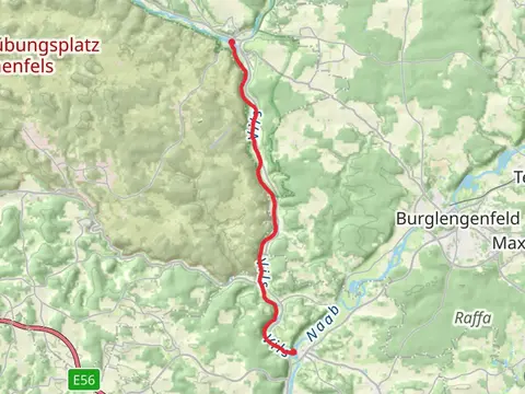 Schmidmühlen to Kallmünz via Vilstalwanderweg