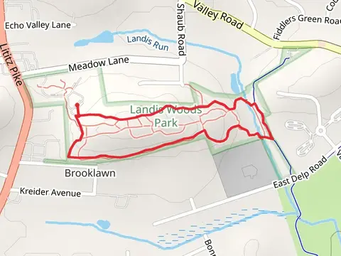 Landis Run Loop via Brooklawn