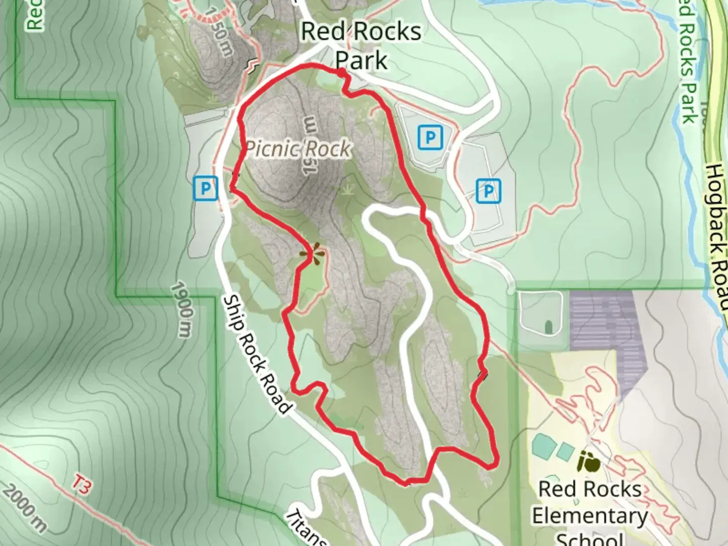 An image depicting the trail Trading Post Loop Trail and its surrounding area.
