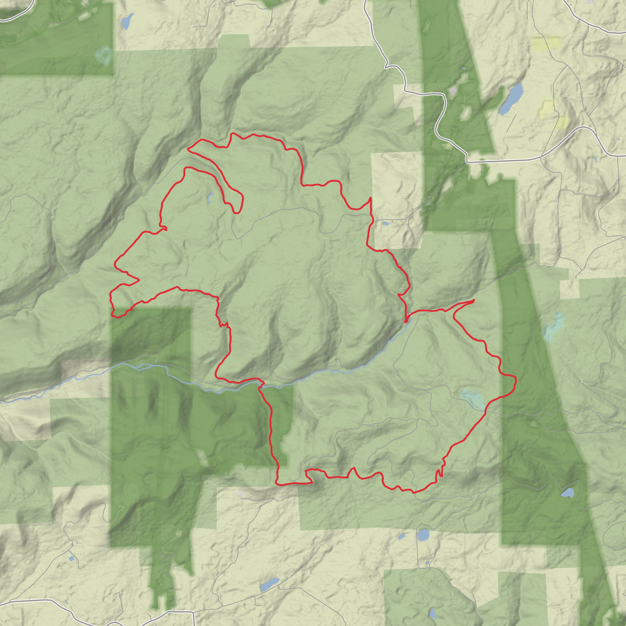 Old Loggers Path Loop Trail mobile static map