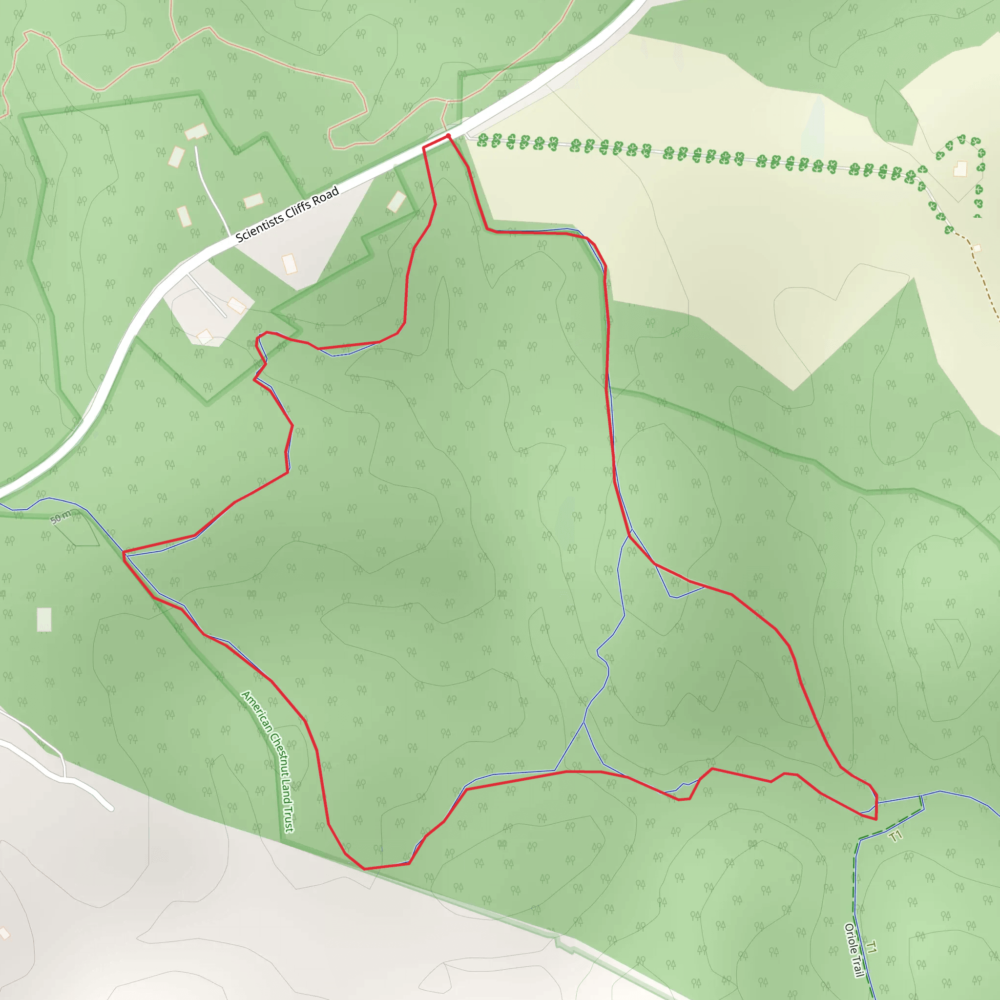 East Loop Trail mobile static map