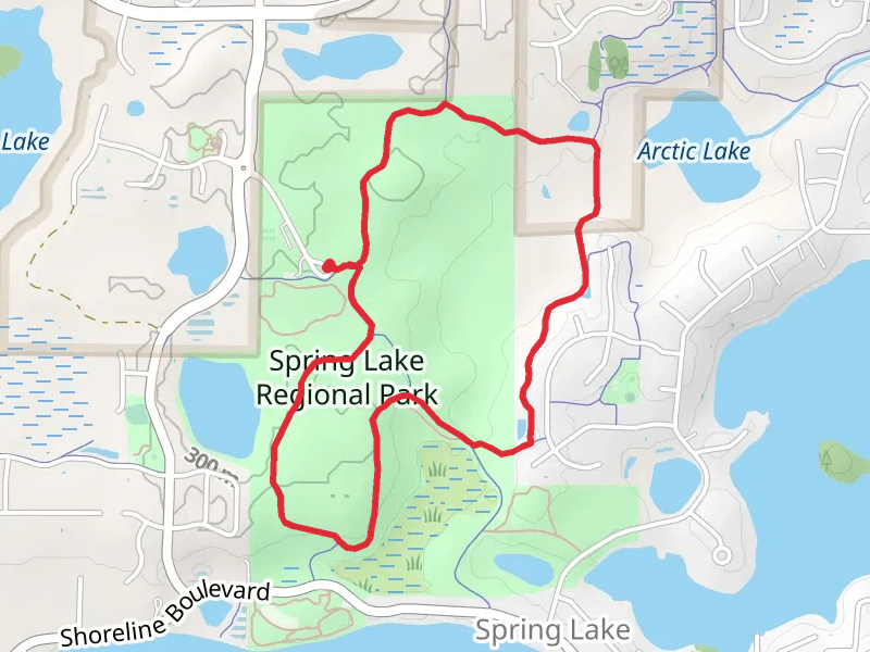 Spring Lake Regional Park Loop