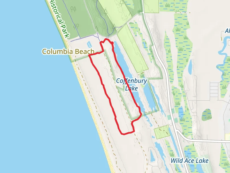 Coffenbury Lake and DeLaura Dune Loop Trail