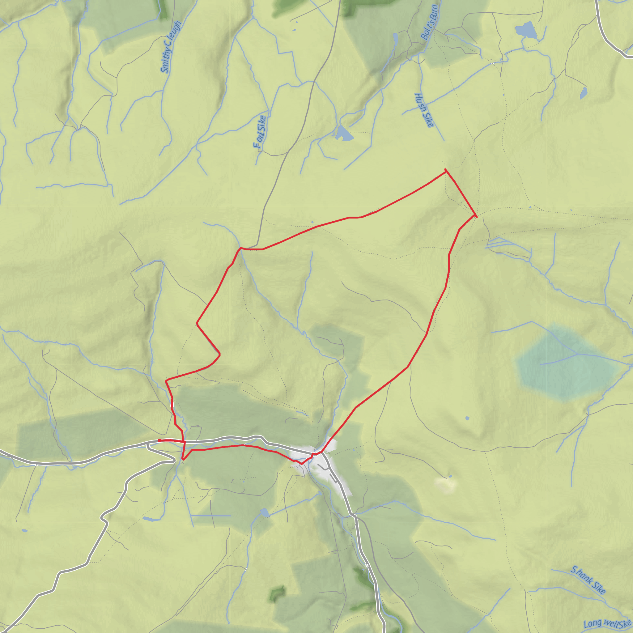 Rookhope Circular mobile static map