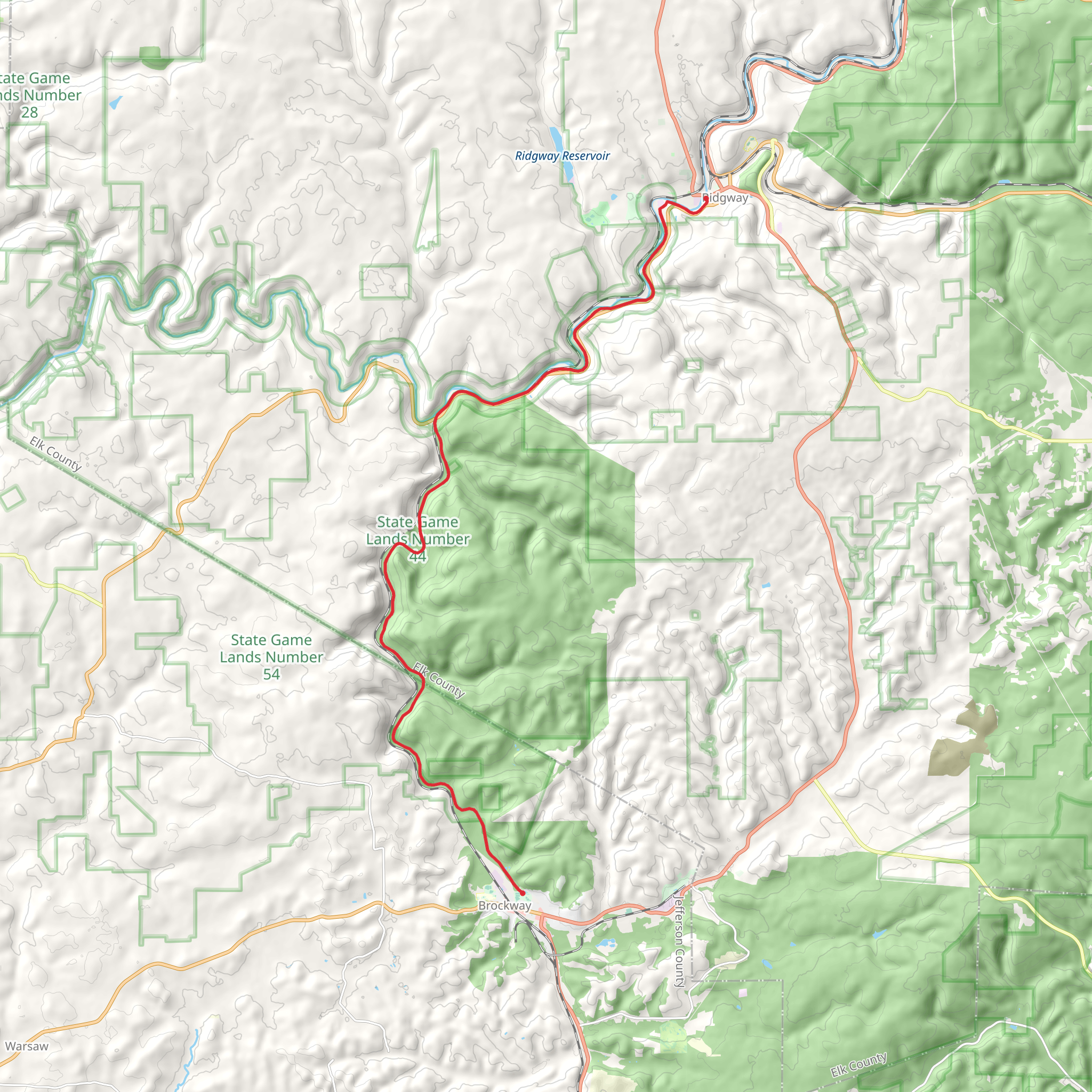 Little Toby Trail mobile static map