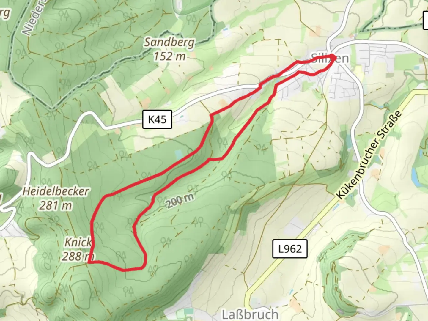 An image depicting the trail Wilddiebs Route Kleine Rundtour and its surrounding area.