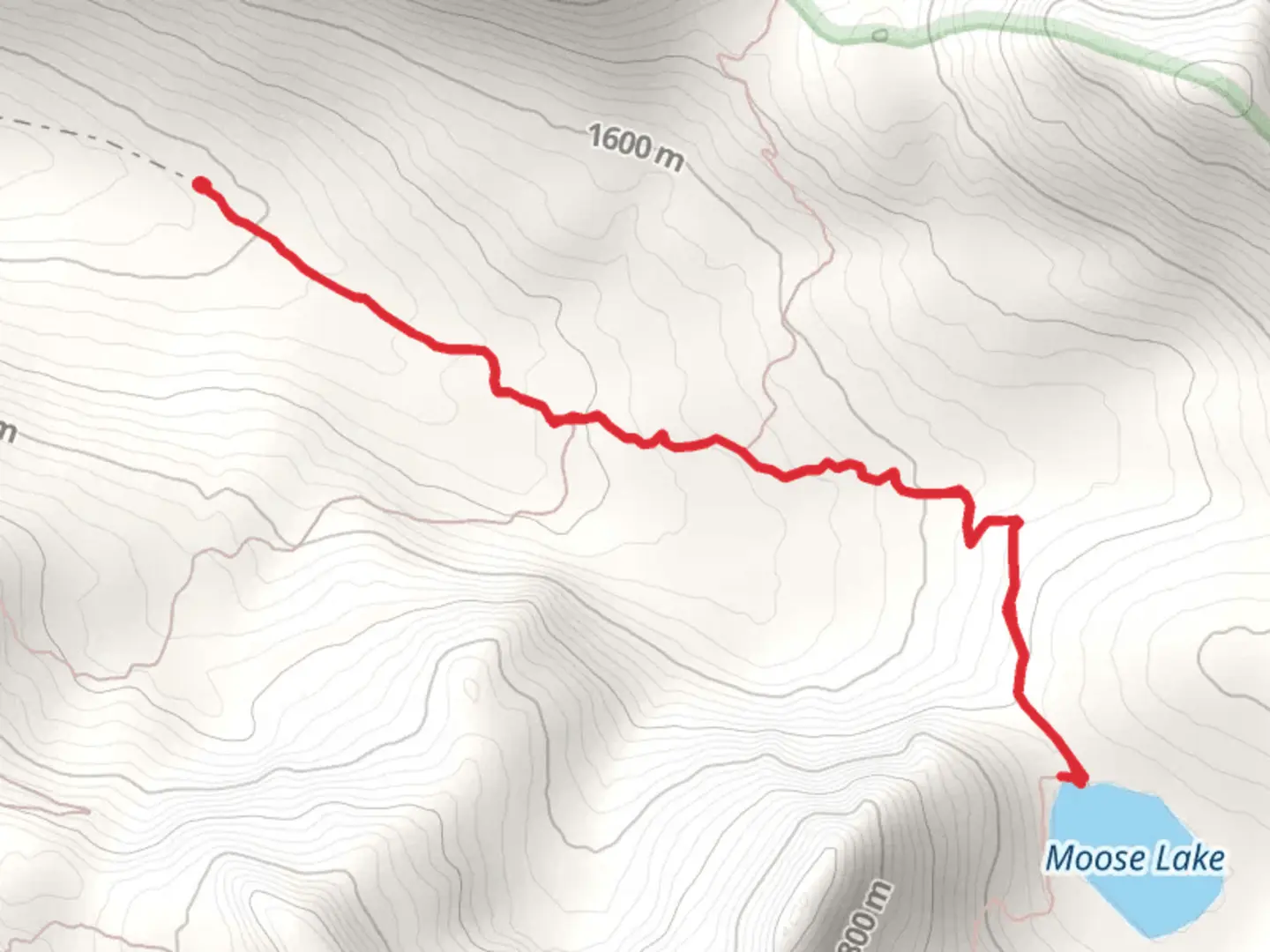 An image depicting the trail Moose Lake Trail and its surrounding area.