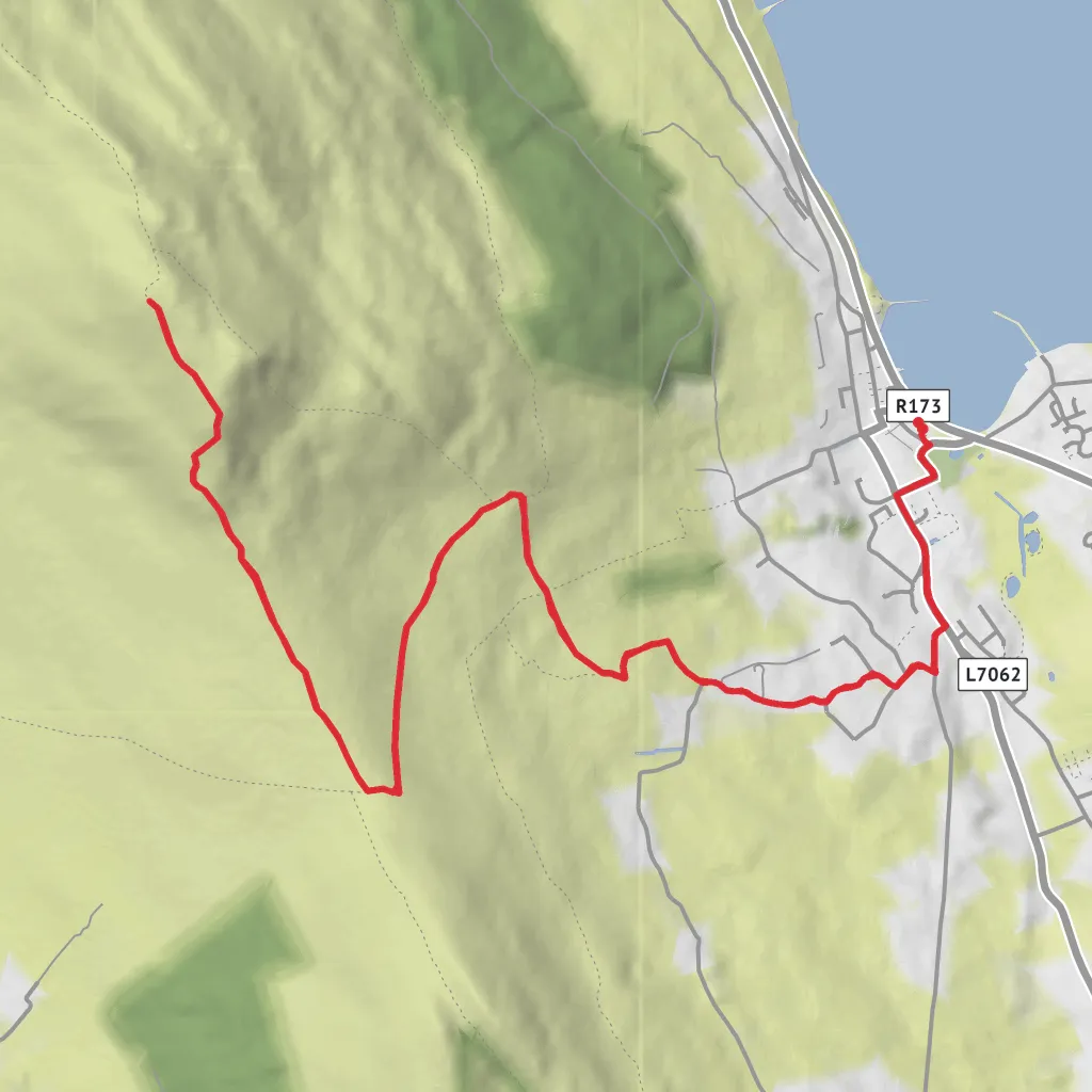 Slieve Foye Trail mobile static map