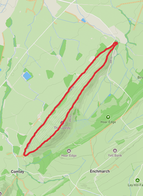 Hike on The Lawley Light Loop mobile static map