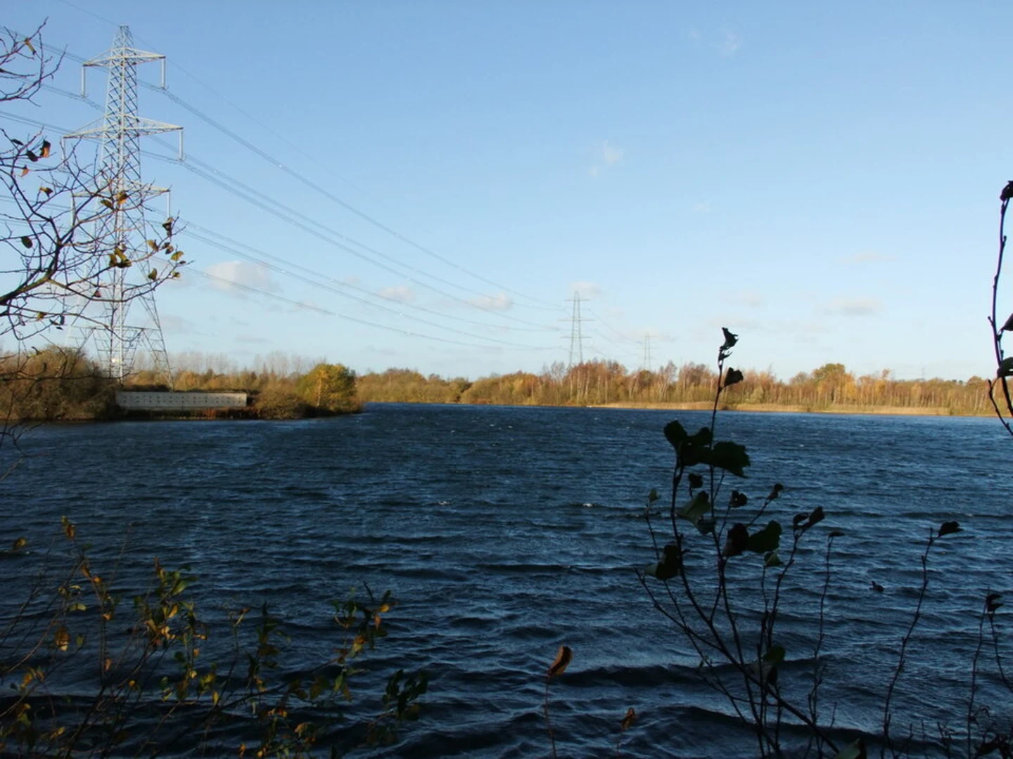 An image depicting the trail Whisby Nature Park and its surrounding area.