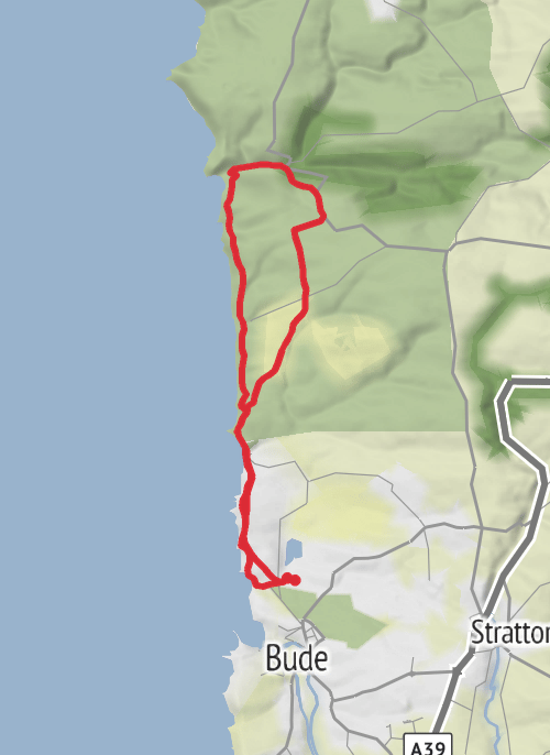 Cornwall Walking mobile static map