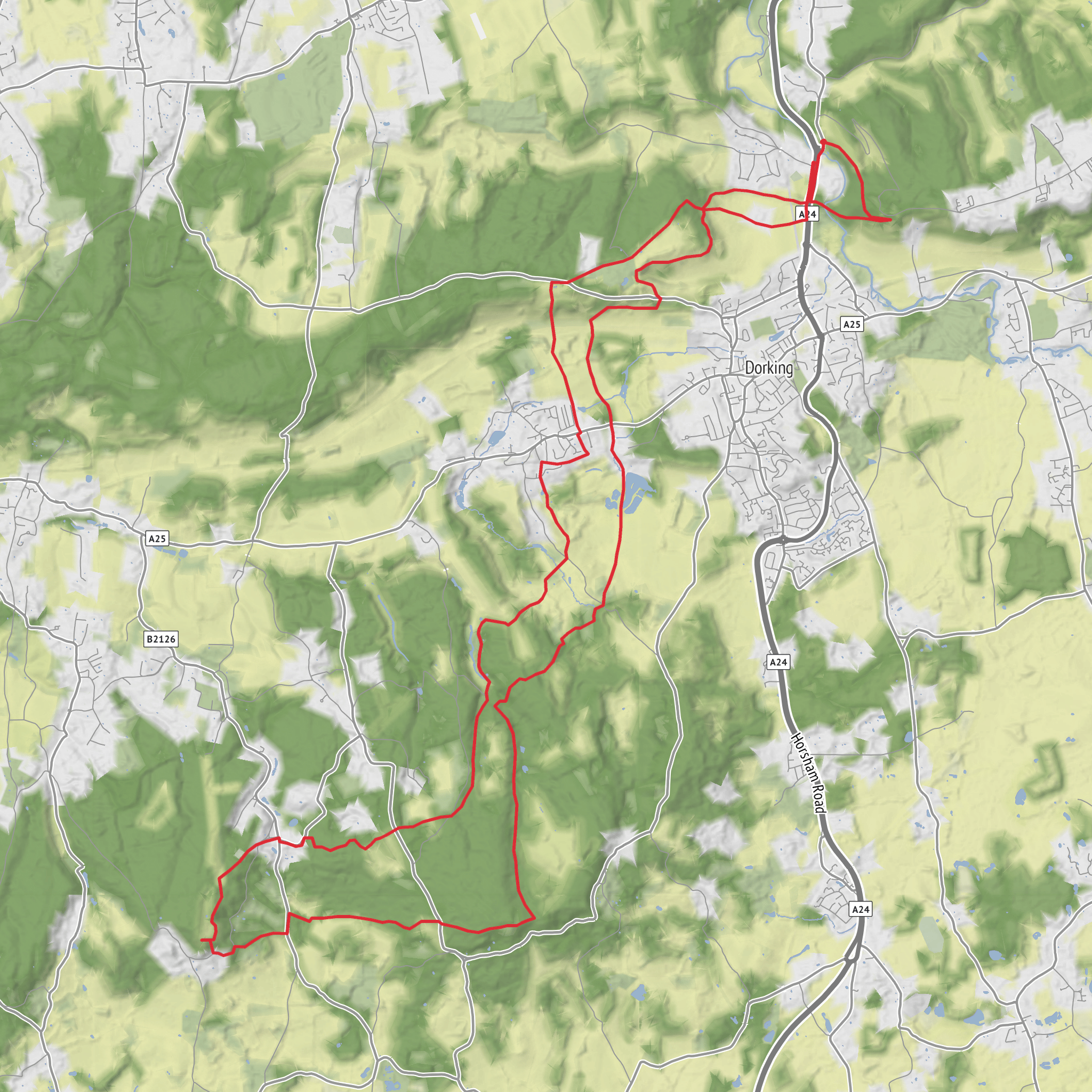 National Trust - Surrey Three Peaks mobile static map