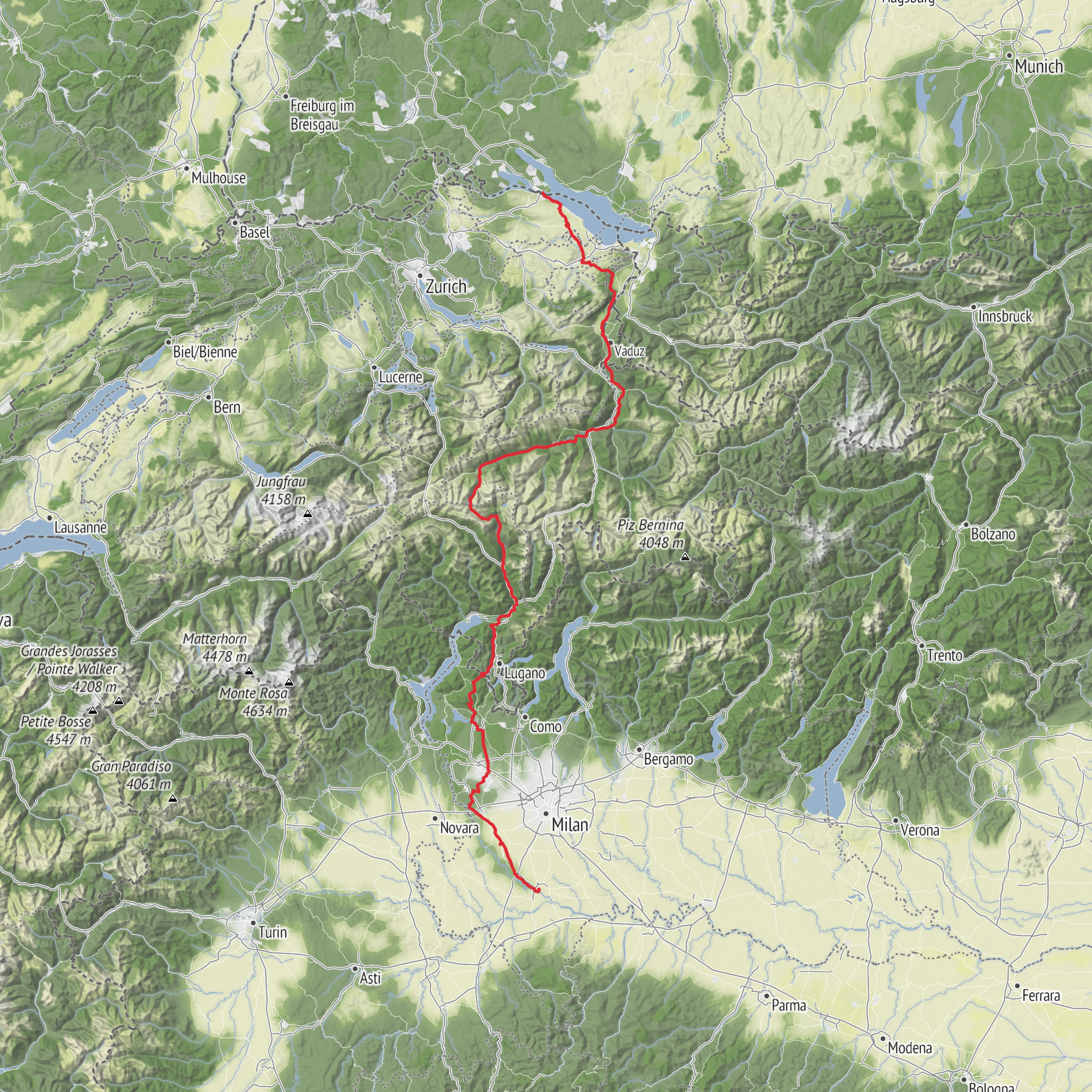 Via Francisca mobile static map