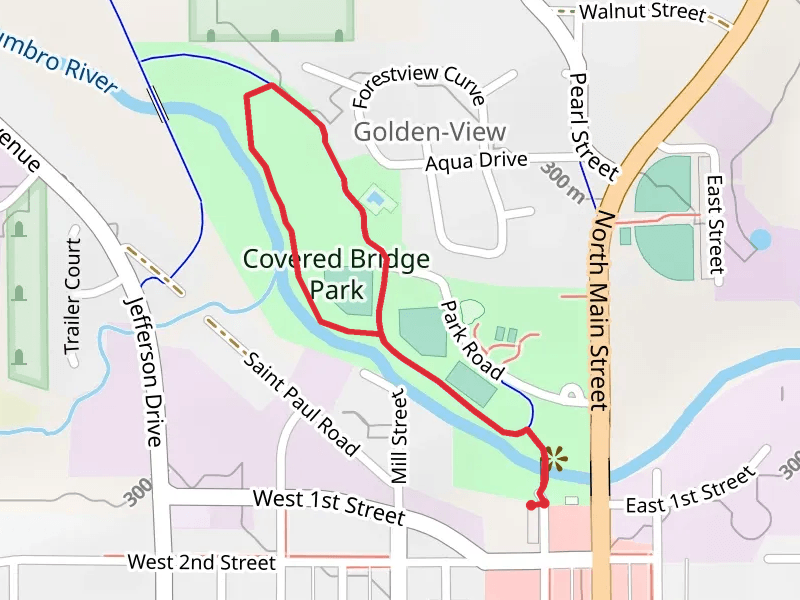 Covered Bridge Park Loop via Goodhue Pioneer State Trail