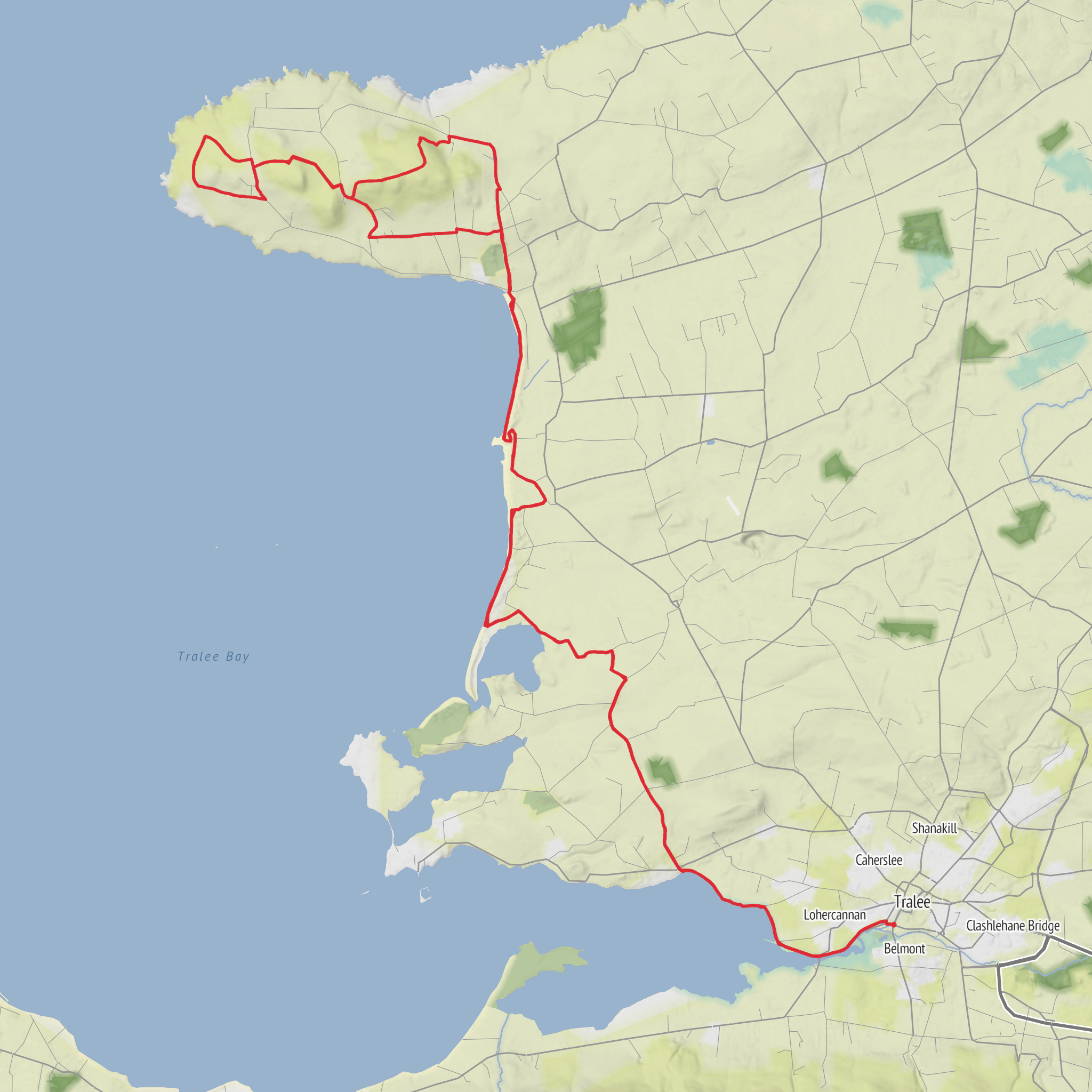 The North Kerry Way mobile static map